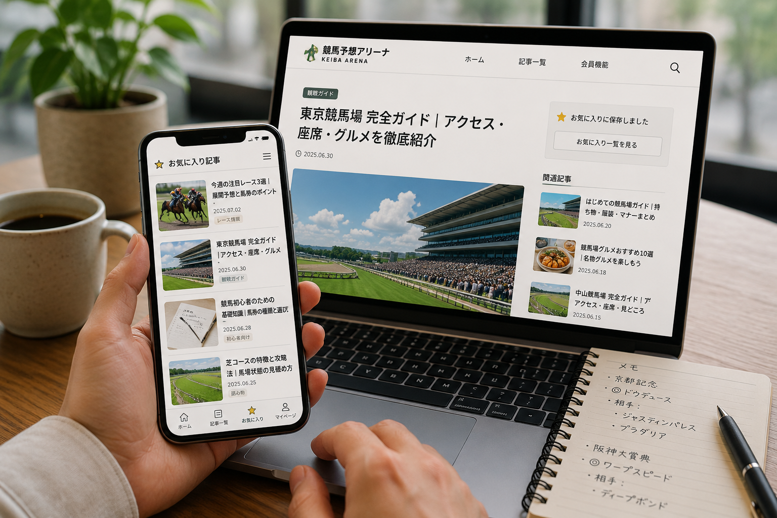 記事を保存して読み返すイメージ